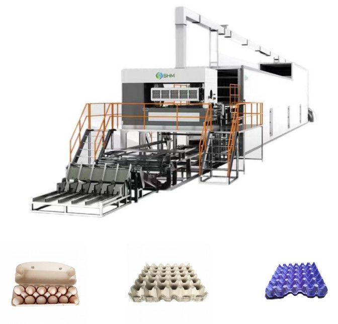 Productielijn voor het maken van papierpulp en fruitbakken met automatisch reinigingssysteem