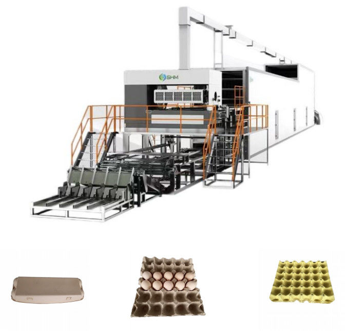 Stabiel gegolfd papierbakken maken machine pulp gegoten producten