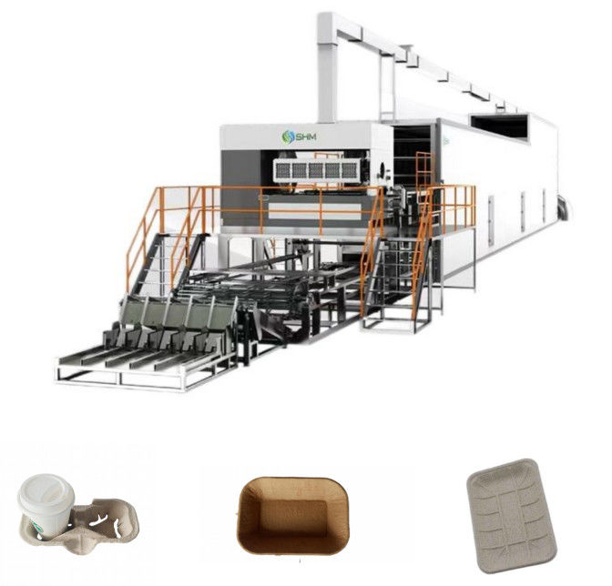 Productielijn voor koffiebekerbakken High Speed Paper Cup Carrier Making Machine