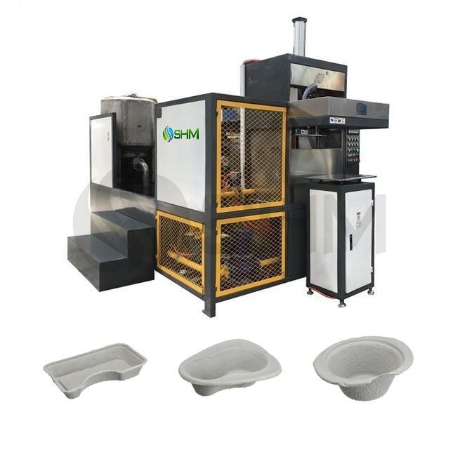 Kleine bedrijven Wegwerpbare medische pulp papier Nier tray machine alles in één gratis van installatie Gemakkelijk te bedienen