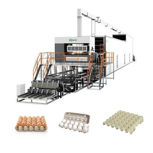 Volautomatische papieren eiertray die machine maakt | 3000–10000 stuks/uur productielijn voor eiertrays | SHM