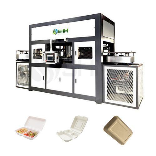 Automatische machine voor het vormen van pulp uit suikerrietbagasse voor de productie van papieren bekerdeksels